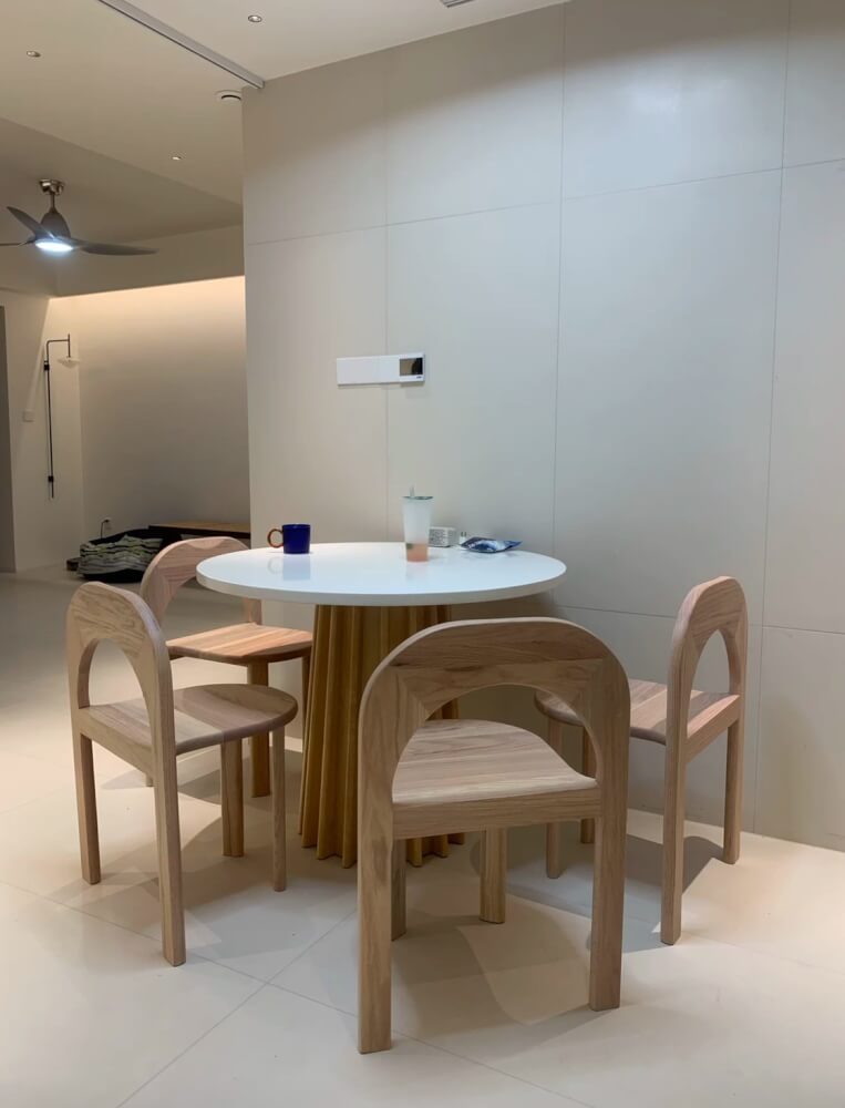 เก้าอี้ไม้ MY DOLLS HOUSE MINT สีไม้อ่อน